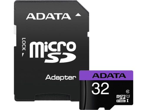 A-Data 32GB microSDHC Class 10 UHS-I + adapterrel 