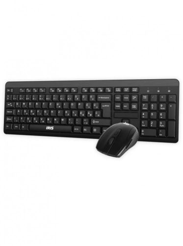 IRIS C-25 wireless billentyűzet + egér Black HU 