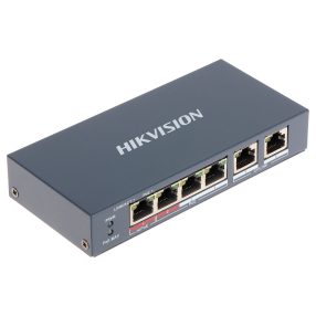  Hikvision, DS-3E0106HP-E 6 portos PoE switch, nem menedzselhető