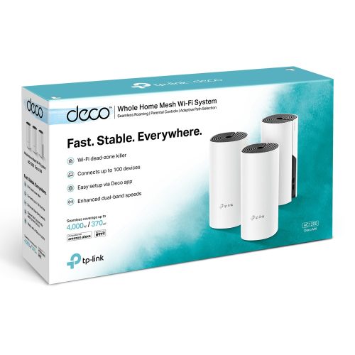 TP-Link Deco M4 AC1200 Whole Home Mesh Wi-Fi System (3 Pack) 