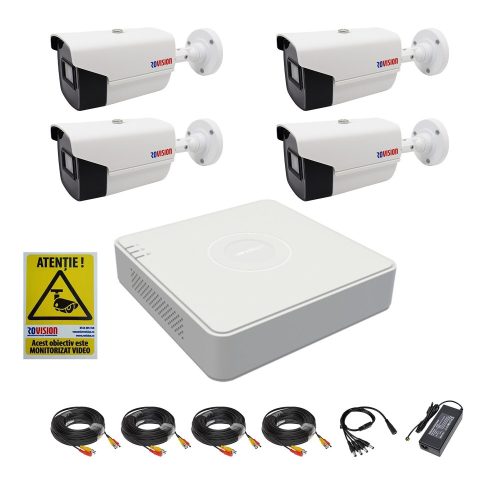 Tenda K4P-4TR 4 Channel PoE HD Video Security Kit 