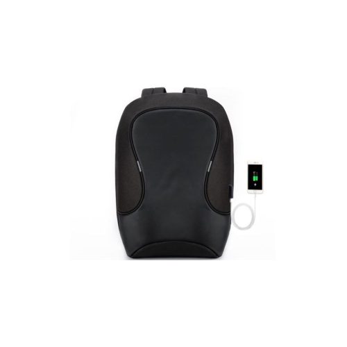 TOO 15,6" lopásbiztos/vízálló/USB portos fekete hátizsák