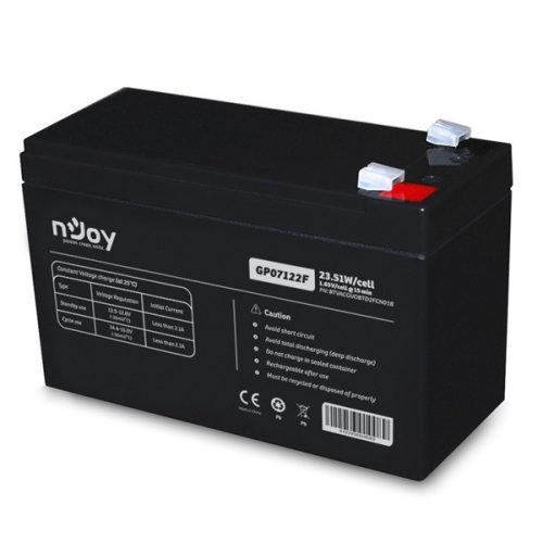 Njoy 12V/7Ah szünetmentes akkumulátor GP07122F (T2)